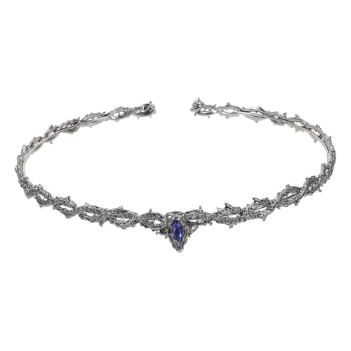 TOVINANNA Strasskronen-kopfschmuck Mit Dornendesign Für Vintage Hochzeit Und Renaissance Outfits Verstellbar Für Mädchen Und Braut von TOVINANNA