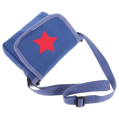 TOVINANNA Verstellbare Retro Umhängetasche mit Sternenmuster Robuste Schultasche für Bücher und Persönliche Gegenstände für Jungen und Mädchen von TOVINANNA
