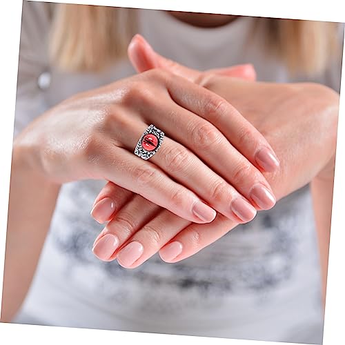 TOVINANNA Verstellbarer Breiter Offener Ring Damen Herren Schmuck Vintage Evil Eye Cuff für Party Alltag Hochzeit Eye Catching Accessoire von TOVINANNA