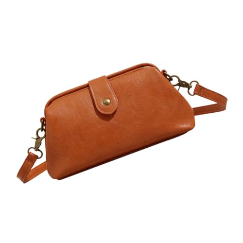 TOVINANNA Vintage Damen Crossbody Bag aus Weichem PU Material Verstellbare Umhängetasche mit Großzügigem Innenraum Stilvolle Schultertasche im Retro Design für Alltag und Besondere Anlässe von TOVINANNA