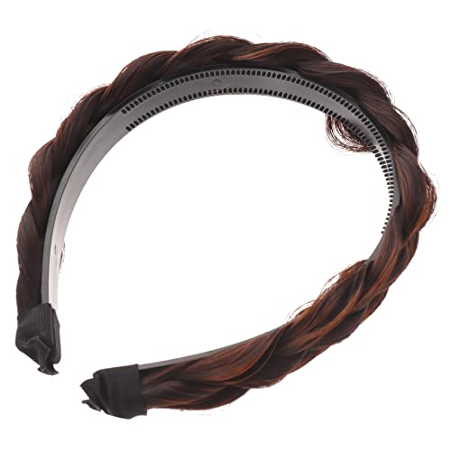 TOVINANNA Vintage Geflochtener Haarreif Für Damen Rutschfest Und Elegant Für Alltag Und Besondere Anlässe Mit Für Sicheren Tiefbraun von TOVINANNA
