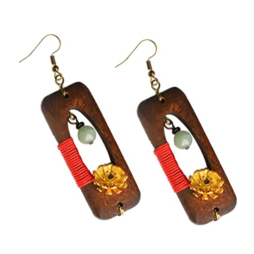 TOVINANNA Vintage Holzblüten Ohrhänger für Damen Langer Tropf Ohrringe für Valentinstag Hochzeiten und Besondere Anlässe Verarbeitung Modischer Schmuck für Frische Looks TOVINANNA Vintage Holzblüten Ohrhänger für Damen Langer Tropf Ohrringe für Valentinstag Hochzeiten und Besondere Anlässe Verarbeitung Modischer Schmuck für Frische Looks von TOVINANNA