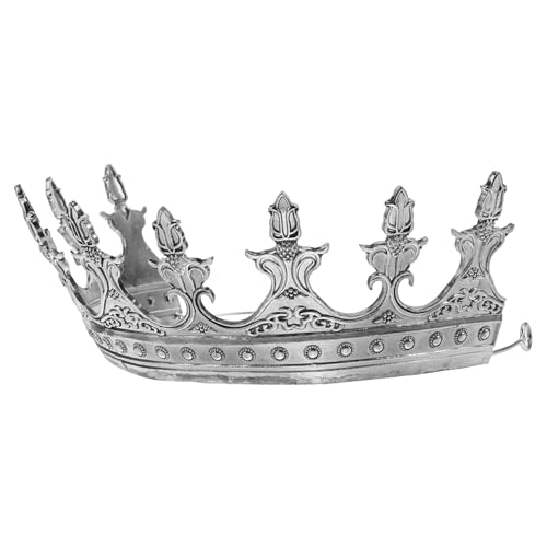 TOVINANNA Vintage Krone Diadem für Haarschmuck für Hochzeiten Halloween Mottopartys Bequem und Sicher für Herren und Damen Luxuriöse Bühnenpräsenz Design von TOVINANNA