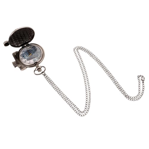 TOVINANNA Vintage Taschenuhr mit Retro Design für Damen Herren Mechanische Uhr mit Dampflok Stilvolle Taschenuhr für Besondere Anlässe von TOVINANNA