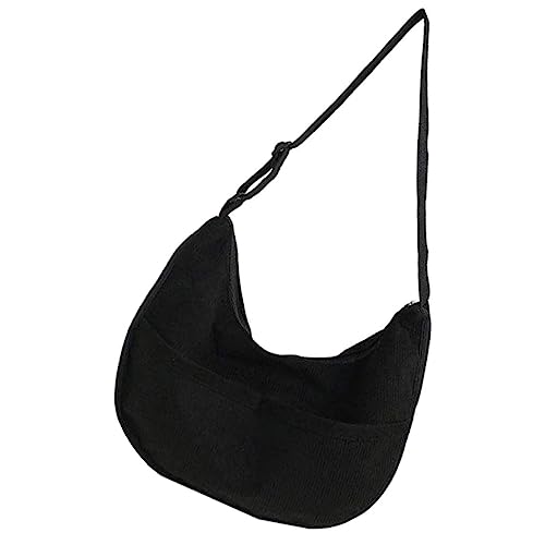 TOVINANNA Vintage Umhängetasche Damen Cord Lässige Canvas Schultertasche Große Kapazität Reißverschluss Handtasche Alltag Freizeit von TOVINANNA