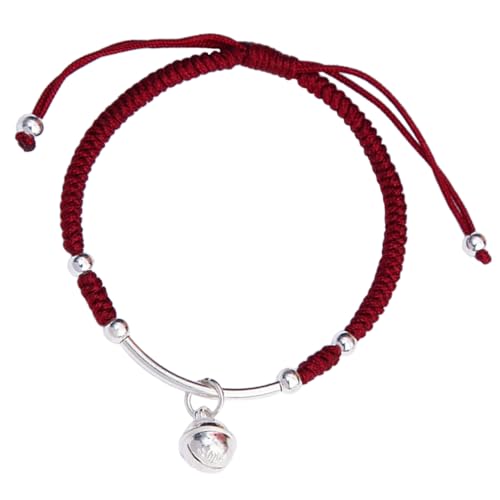TOVINANNA Vintage Woven String Bracelet mit Glockenanhänger Handgefertigtes Armband für Damen und Herren Perfektes für Neujahr Geburtstag Weihnachten und Valentinstag von TOVINANNA