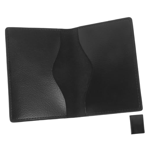 TOVINANNA Kartenhalter Doppelseitig Für Visitenkarten Kartenetui Aus Kunstleder Mit Taschen Visitenkartenetui Tragbar Für Herren Reisepasshalter Und Tickethalter von TOVINANNA