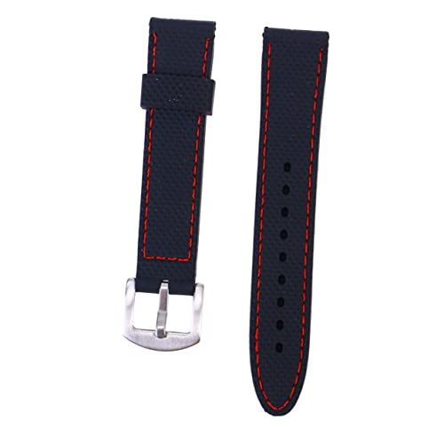 TOVINANNA Silikon Uhrenarmband Und Atmungsaktiv Glatter Nahtlose Schweißnähte Ersatz Armband Für Fitness Schwimmen Tauchen von TOVINANNA