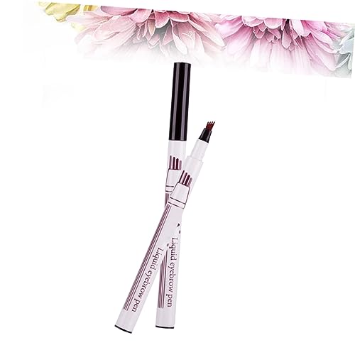 TOVINANNA Wasserfester Augenbrauenstift mit Mikrogabel Spitze Langlebig Schweißfest und Schnell Trocknend für Natürliche und Präzise Augenbrauen Dunkelgrau von TOVINANNA