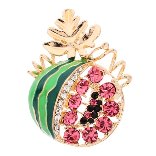TOVINANNA Wassermelonen Brosche für Damen Süße Emaille Anstecknadel im Cartoon Design für Jacken Pullover und Schals Einfach Anzubringen und für von TOVINANNA