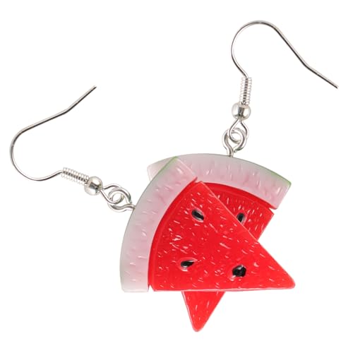 TOVINANNA Wassermelonen-ohrringe Baumelnd Frucht-schmuck Für Damen Kreative Neuheit Ohrringe Modische Statement-schmuck Für Sommer-urlaub Party-outfits von TOVINANNA