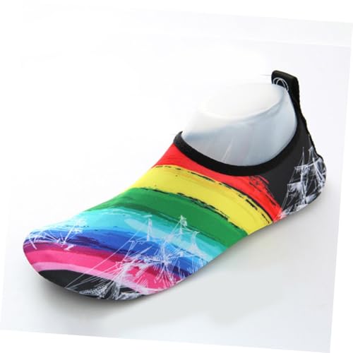TOVINANNA Wasserschuhe Unisex rutschfeste Atmungsaktive und Schnell Trocknende Strandschuhe für Wassersport Leicht Elastisch und Bequem für Schnorcheln Segeln und Surfen von TOVINANNA