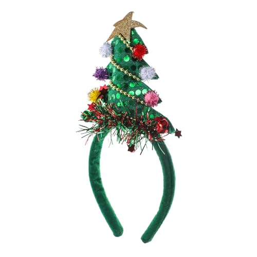 TOVINANNA Weihnachtsbaum-haarreif Mit Glocke Dekorativer Stirnband Für Und Mädchen Festliche Kopfbedeckung Für Weihnachtsfeiern Und Cosplay Langlebig von TOVINANNA