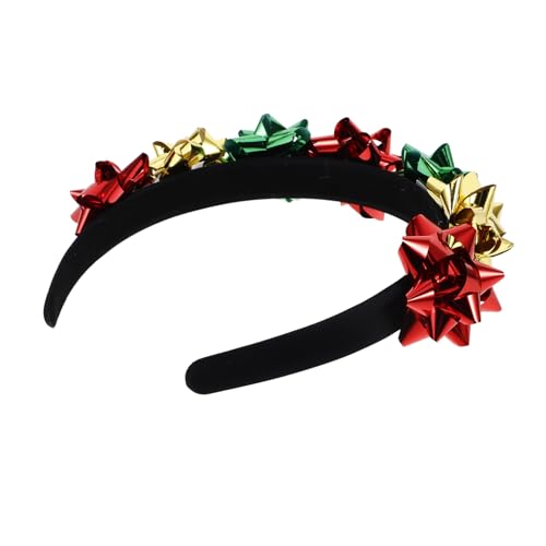 TOVINANNA Weihnachts Stirnband mit Buntem Schleifen Design Festliches Haaraccessoire für Frauen Bequemes Vielseitiges Haarband für Feiertagsfeiern Neujahrsfestlichkeiten von TOVINANNA