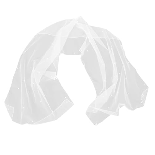 TOVINANNA Weißes Braut Schleier Mit Künstlichen Perlen Hochzeitszubehör Für Brautkleider Für Brautpartys Und Hochzeiten Und Atmungsaktiver TOVINANNA Weißes Braut Schleier Mit Künstlichen Perlen Hochzeitszubehör Für Brautkleider Für Brautpartys Und Hochzeiten Und Atmungsaktiver von TOVINANNA