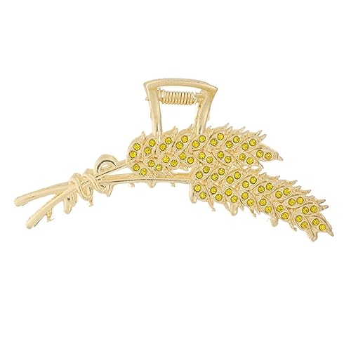 TOVINANNA Hair Clip Für Frauen Große Metall-haarspange Weizenform Robust Und Stilvoll Für Dickes Und Langes Haar Haardekoration Für Jeden Anlass von TOVINANNA