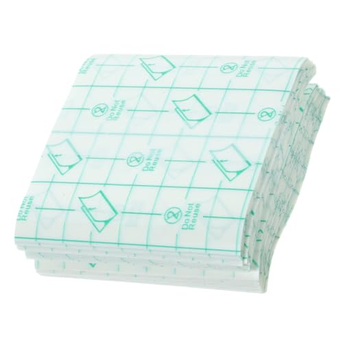 TOVINANNA 100stücke Einweg Make-up Handpaletten Für Flüssige Grundierung Nagelfarbentablett Make-up-mischplatte Kosmetikzubehör Aus Pu-film-papier von TOVINANNA