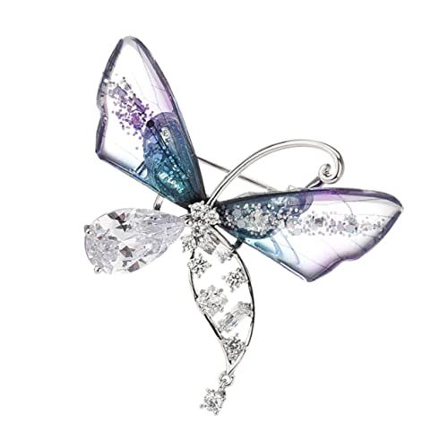 TOVINANNA Dekorative Brosche Schmetterling Anstecknadel Für Damen Modische Corsage Silber Filigranes Design Für Kleider Taschen Schals Schmuck Als von TOVINANNA