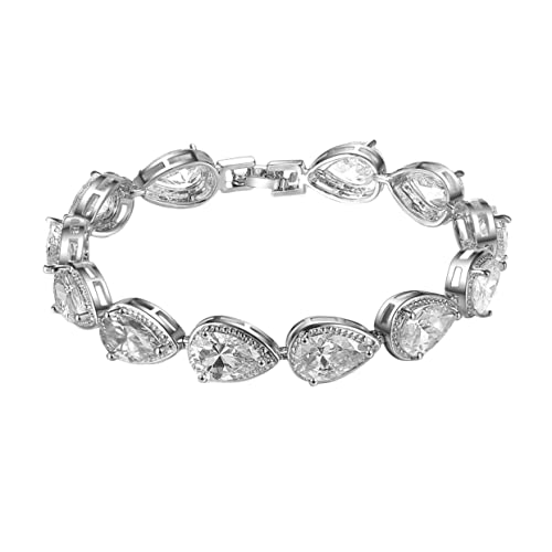 TOVINANNA Zircon Armband Transparent Damen Leichtes Schmuckstück Elegant Geburtstagsgeschenk Für Freunde Familie Modisch Alltag Party von TOVINANNA