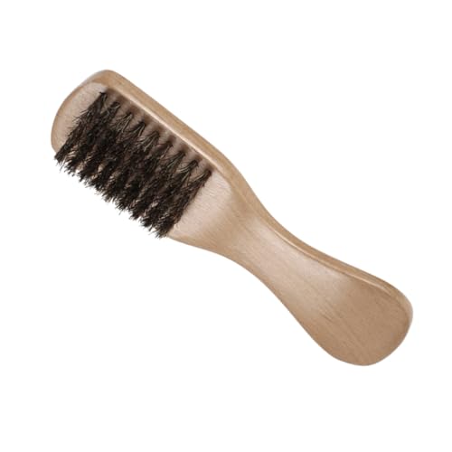 TOVINANNA Bartbürste Mit Holzgriff Für Männer Bartpflegezubehör Bartreinigungsbürste Aus Wildschweinborsten Praktische Bartpflege Langlebig Und Einfach Zu Bedienen von TOVINANNA