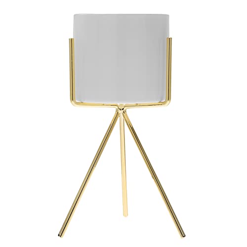 TOVINANNA Tripod Stiftehalter Aus Eleganter Organizer Für Schreibtisch Makeup Pinsel Und Büroutensilien Goldene Kleine Aufbewahrungslösung Für Kreative Arbeitsplätze von TOVINANNA