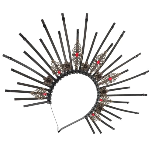 TOVINANNA Titel Elegante Vintage Krone Haarschmuck Für Damen Extravaganter Cosplay Stirnband Für Halloween Karneval Und Partys Leicht Und Bequem von TOVINANNA