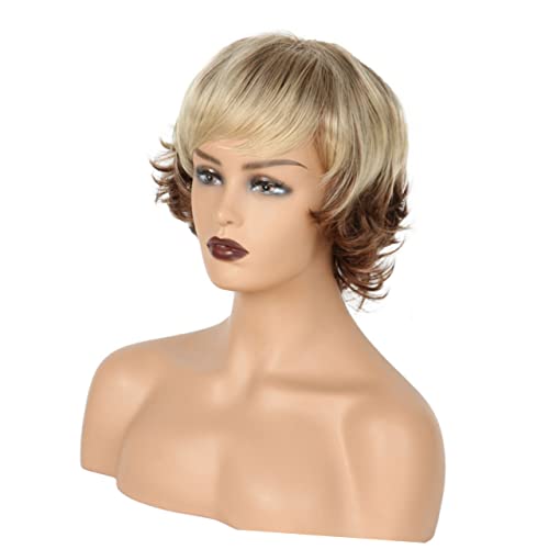 TOVINANNA Gradient Color Curly Wig Mit Natürliche Atmungsaktive Perücke Für Damen Für Cosplay Und Besondere Anlässe Trendigen Farben Erhältlich von TOVINANNA