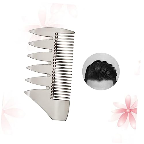 TOVINANNA Dual-sided Bartkamm Aus Antistatischer Reisekamm Für Männer Für Bart Und Haargrooming Handlich Und Langlebig Silber von TOVINANNA