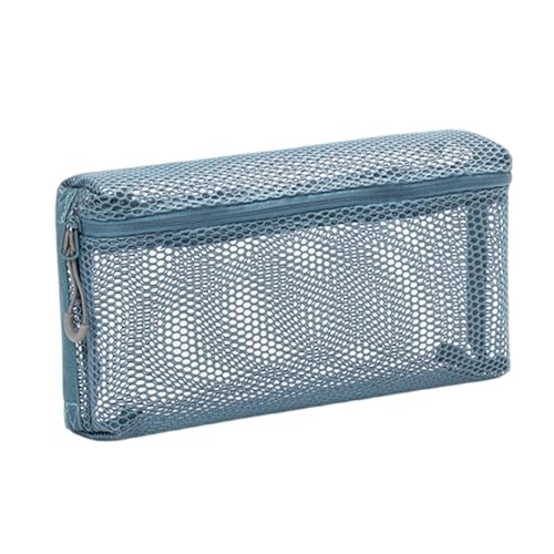 Ästhetische Make Up Tasche Für Frauen Mädchen Meshes Cosmetic Bag Tragbare Lippenstift Aufbewahrungstaschen Klarer Toilettenbeutel von TOWARDSNAN