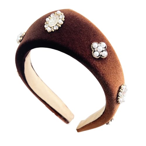 Schwarze Plüsch Stirnbänder Mit Weißen Perlendekoration Für Frauen Vintage Holiday Fashion Hair Accessoire Für Den Täglichen Gebrauch Schwarze Plüsch Stirnbänder Mit Weißen Perlendekoration Für Frauen Vintage Holiday Fashion Hair Accessoire Für Den Täglichen Gebrauch von TOWARDSNAN