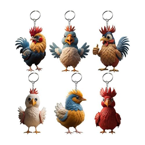 TOWARDSNAN 6pcs Multi Funktionaler Schlüsselbund Niedlicher Anhänger Keyring Weihnachtshähnchenschlüsselkette Origination Für Tasten Rucksäcke TOWARDSNAN 6pcs Multi Funktionaler Schlüsselbund Niedlicher Anhänger Keyring Weihnachtshähnchenschlüsselkette Origination Für Tasten Rucksäcke von TOWARDSNAN