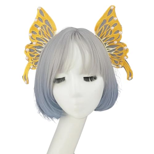 TOWARDSNAN Baroques Perlen Verschönerte Fairys Haarteil Zartes Haarschmuck Mesh Textur Für Renaissances Cosplay Fotografie von TOWARDSNAN