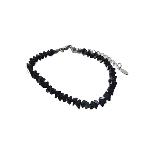TOWARDSNAN Funkelnde Facettierte Glasperlen Halskette Armband Eleganter Schmuck Verstellbares Nackenketten Armband Für Frauen Geschenk Leichter Facett Glasperlenschmuck von TOWARDSNAN