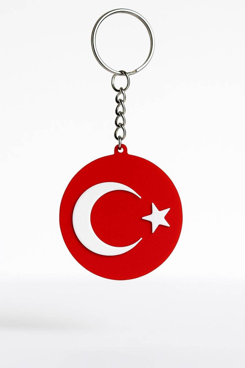Türkei Türkiye Schlüsselanhänger | 3D Gedruckt 5 cm Fanartikel Geschenk von TOWerbetechnikStudio
