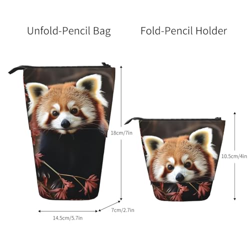 TOXOCMDKLE Federmäppchen, großes Fassungsvermögen, Teleskop-Federtasche, Sonnenblume auf schwarzem Hintergrund, Stifthalter, Pop-Up-Schreibwarenetui, einziehbare Stehstifte, Make-up-Kosmetiktasche für von TOXOCMDKLE