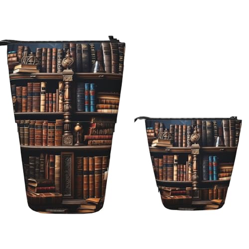 TOXOCMDKLE Federmäppchen mit großem Fassungsvermögen, Teleskop-Federmäppchen, Dove Sky, Stifthalter, Pop-Up-Schreibwarenetui, einziehbare Stehstifte, Make-up-Kosmetiktasche für Bürobedarf, Bücher im von TOXOCMDKLE