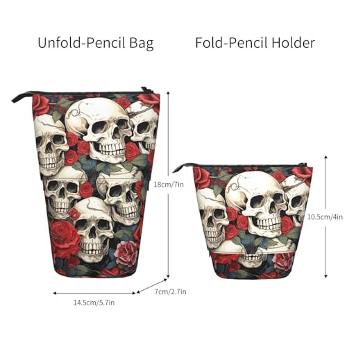 TOXOCMDKLE Federmäppchen mit großem Fassungsvermögen, Teleskop-Federmäppchen, Faultiere, schlafender Stifthalter, Pop-Up-Schreibwarenetui, einziehbare Stehstifte, Make-up-Kosmetiktasche für Bürobedarf von TOXOCMDKLE