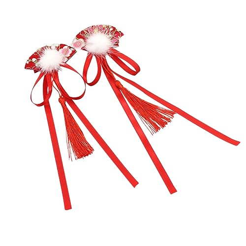 TOYANDONA 1 Paar Haarnadel für Kinder die chinesen elegant Schmetterlings-Haarspangen Bowknot-Haarspangen Haarklammer haarschmuck Kopfschmuck für Frauen Haarnadeln im chinesischen Stil Hanfu von TOYANDONA