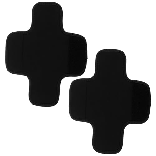 TOYANDONA 1 Paar Schultertaschengurt-schwammpolster Gepolstert Dicker Kissen Reisen Rucksack Schulterpolster Abnehmbares Gurtpolster Gepäck-Schulterpolster Tragen Weiß Black von TOYANDONA