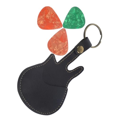 TOYANDONA 1 Satz Tasche für Gitarrenplektren Gitarrensaitenpicks Schlüsselanhänger Fall für Gitarrenplektren Koffer für Akustikgitarre schwer wählen Gitarrenständer Container Kind Halterung von TOYANDONA