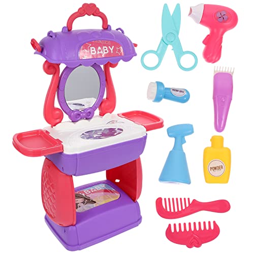 TOYANDONA 1satz Spielzeug Friseursalon Set Für Junge Mädchen Kreatives Friseur Rollenspiel Mit Haartrockner Haarglätter Und Zubehör Für Mädchen Praktischer Tasche von TOYANDONA