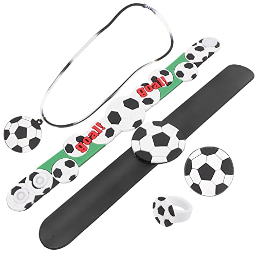 TOYANDONA 1 Satz Fußball-Party-Geschenke Sportspielzeug für Kinder Neuartige Fußball-Halskette kindergeburtstags mitgebsel fußball geschenkideen Ringe Kinderspielzeug Kinder klingeln Junge von TOYANDONA