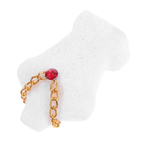 TOYANDONA 1 Satz Miniatur Schmuckständer für Puppenhaus mit Kette Robuste Halterung für Schmuckdisplay und Dekorative Accessoires im Puppenhaus von TOYANDONA