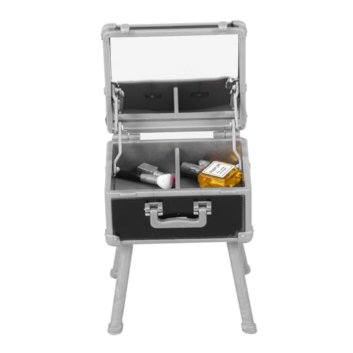 TOYANDONA 1 Satz Miniaturer Schminkkoffer für Puppenhäuser Elegante Kosmetikbox mit Make Up Modellen und Accessoires Hochwertige Dekoration für Miniaturszenen und Sammler von TOYANDONA