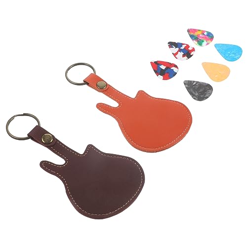 TOYANDONA 1 Satz Plektrenhalter Tragetasche für gitarrenpickel Guitar Pick Holder Gitarren zubehör Tote-Organizer Gitarrenhalter Schlüsselbundhalter Koffer für Akustikgitarre Pu von TOYANDONA