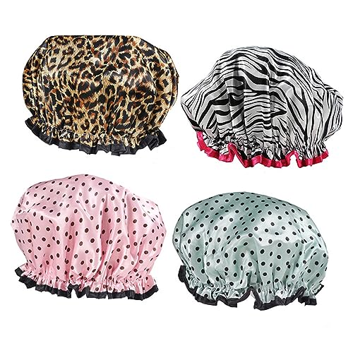 TOYANDONA 1 Satz Wasserdichte Duschhauben Für Frauen Peva Elastische Schwimmkappen Zufälligen Farben Ihre Haare Beim Und Schwimmen Zufällige Farbe 3 Stück von TOYANDONA