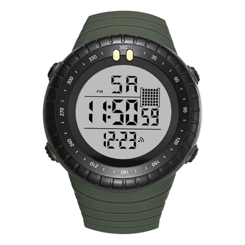 TOYANDONA Herren Elektronische Uhr Multifunktionssportuhr Leuchtende Armbanduhr für Outdoor Aktivitäten für Schwimmen und Sport von TOYANDONA