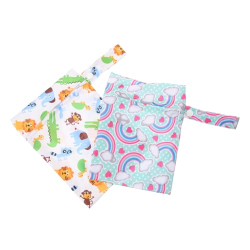 TOYANDONA 10 STK wasserdichte Wickeltasche Baby windelbeutel Baby Diaper Bag windeltüte Aufbewahrungstaschen für Windeln tragbare Taschen Karikatur Handtasche Männer und Frauen Polyester von TOYANDONA