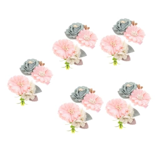 TOYANDONA 10 Stk Blumenkopfschmuck Schuhclips Blumen Für Haare Buntes Haar Haare Für Mädchen Alligator-haarspange Haarspangen Alligator Florale Haarspangen Kind Wenig Frisch Krawatte Plastik von TOYANDONA