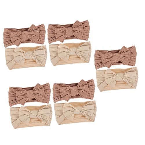 TOYANDONA 10 Stk -stirnband Haarband Haarbänder Für Babys Babybogen Schleife-stirnband Schleife Kopfbedeckung Babyschleifen Stirnbänder Nylon Haarschmuck Kleinkind Mädchen von TOYANDONA